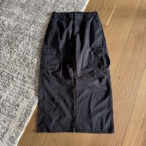 Vintage Dickies Baggy Pants Mens 32x30 Cargo Loose Fit Black Workwear Utiliy Y2K